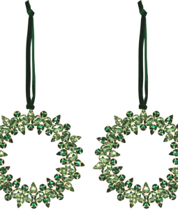 1535 CRYSTALLHANGERS WREATH S/6